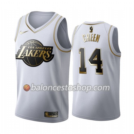 Camiseta Hombre NBA Los Angeles Lakers Danny Green 14 2019-20 Nike Blanco Golden Edition Swingman